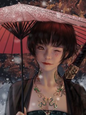 WLOP鬼刀二次元插画图集合集打包下载[持续更新]