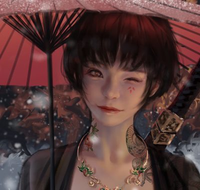 WLOP鬼刀二次元插画图集合集打包下载[持续更新]